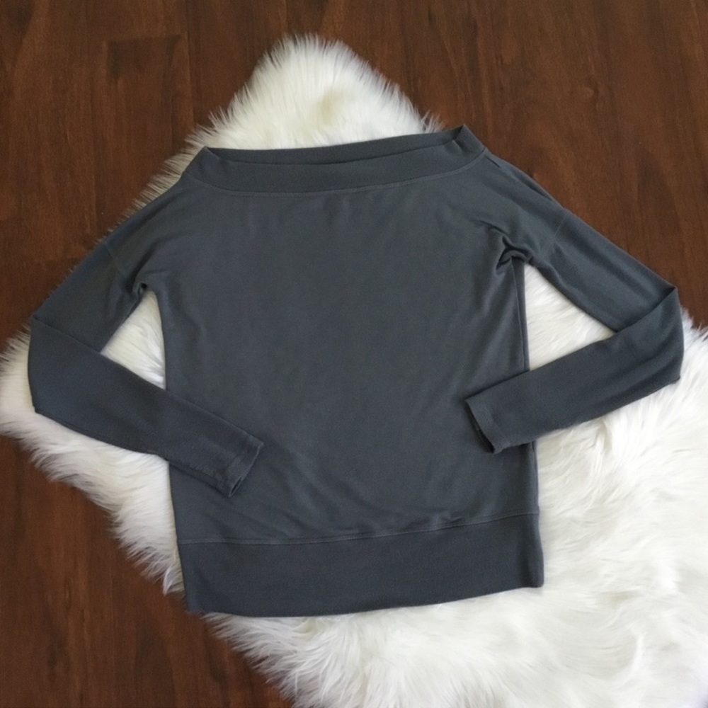 Athleta Studio Barre Off the Shoulder Sweater Size S
